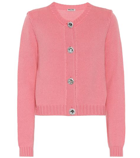 miu miu crop sweater|miumiu cashmere cardigan.